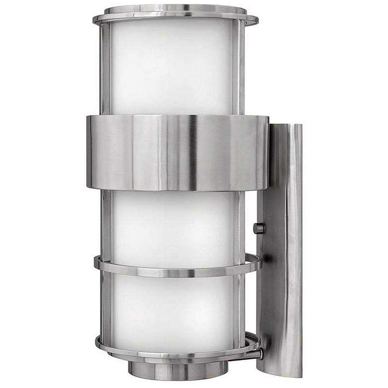 Image 1 Saturn 20 1/4 inch High Silver Outdoor Wall Light