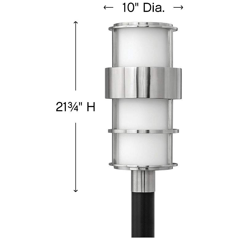 Image 2 Saturn 21 3/4" High Silver Outdoor Post Light more views