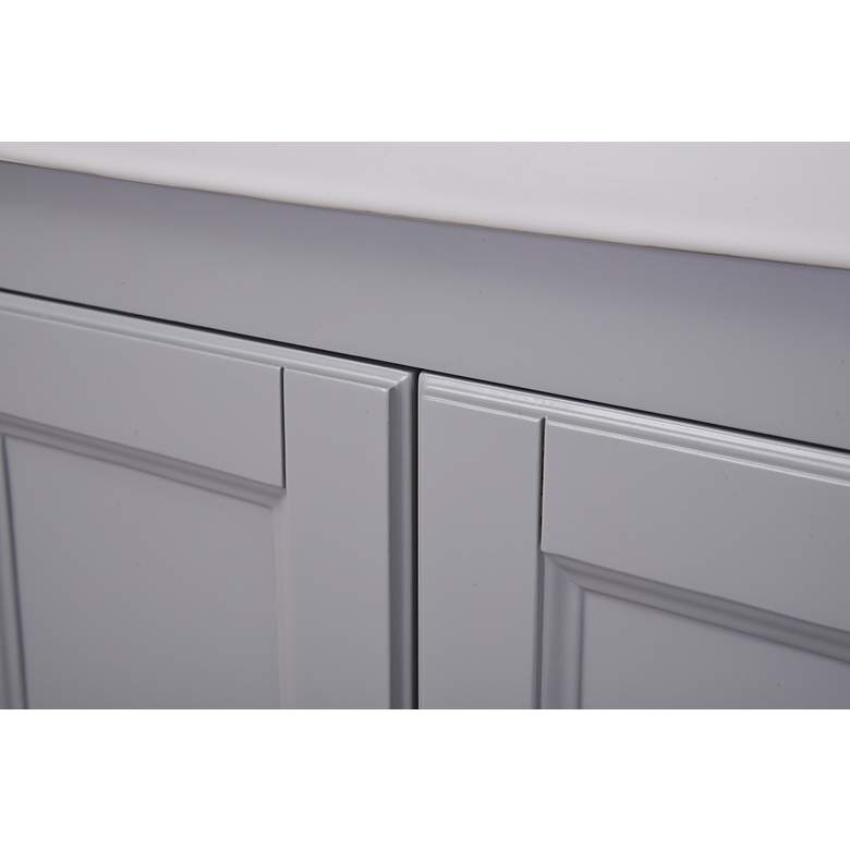 Image 6 Saturn 24" Wide Medium Gray Single Sink Bathroom Vanity more views