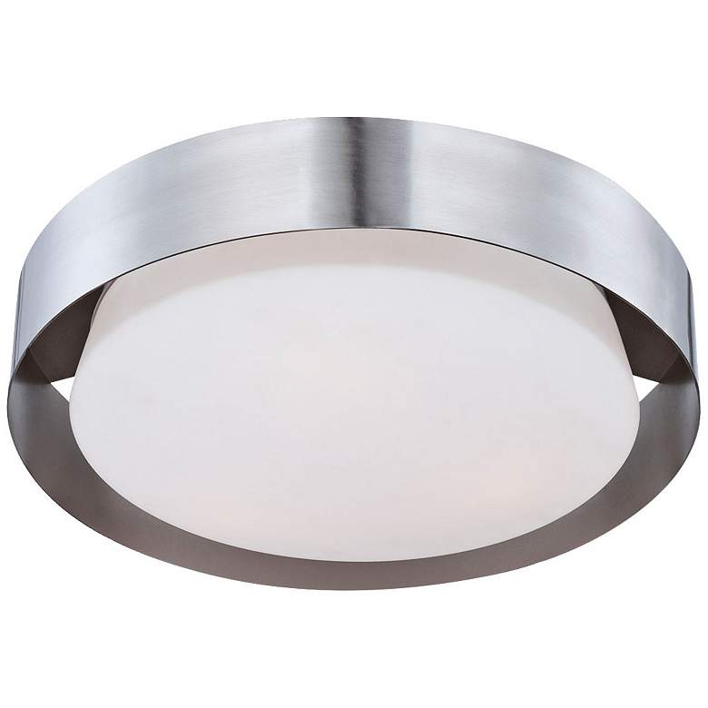 Image 1 Saturn Collection 15 1/2" Wide Satin Nickel Ceiling Light