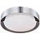 Saturn Collection 15 1/2" Wide Satin Nickel Ceiling Light
