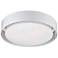 Saturn Collection 15 1/2" Wide White Ceiling Light