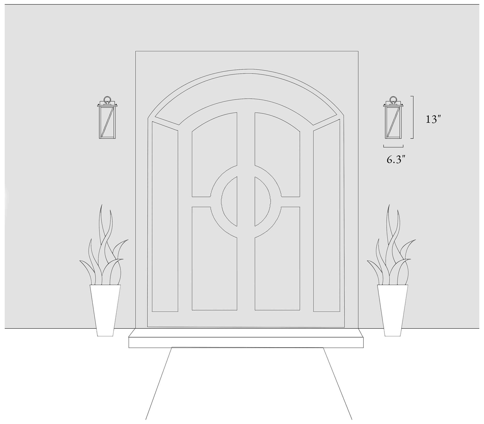 Image 7 Saturninus 1-Light Black Outdoor Wall Sconces - Made to Order more views