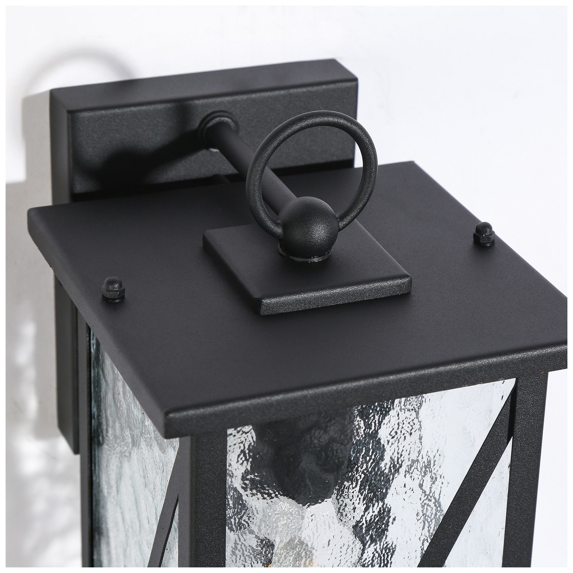 Image 3 Saturninus 1-Light Black Outdoor Wall Sconces more views