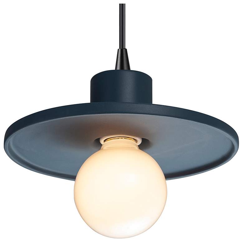 Image 1 Saucer Midnight Sky Black Cord Pendant