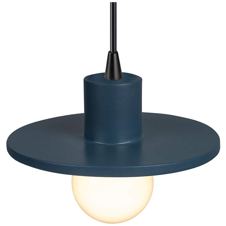 Image 3 Saucer Midnight Sky Black Cord Pendant more views