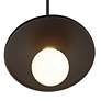 4_Saucer Pendant - Carbon - PB-Black Cord more views