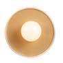 2_Saucer Pendant - MW Gold - MB-Black Cord more views