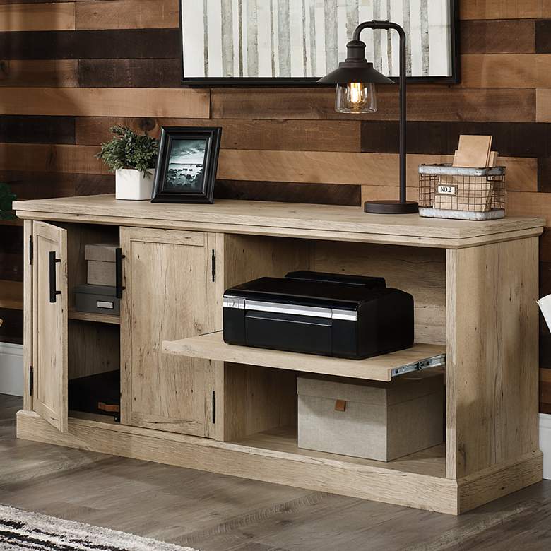 Image 1 Sauder Aspen Post 65 1/4" Wide Prime Oak 2-Door Credenza