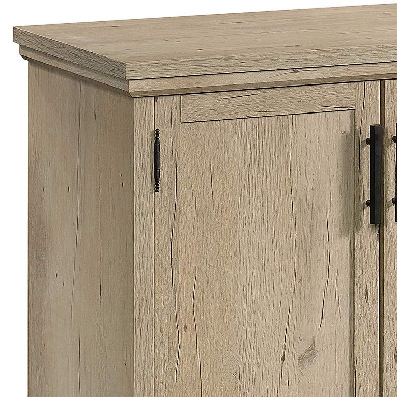 Image 3 Sauder Aspen Post 65 1/4" Wide Prime Oak 2-Door Credenza more views