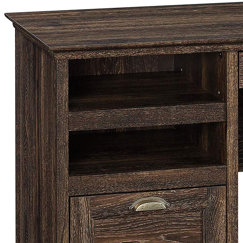Image 3 Sauder Barrister Lane 59" Wide Iron Oak Executive Desk more views