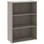 2_Sauder Beginnings 24 1/2"W Silver Sycamore 3-Shelf Bookcase