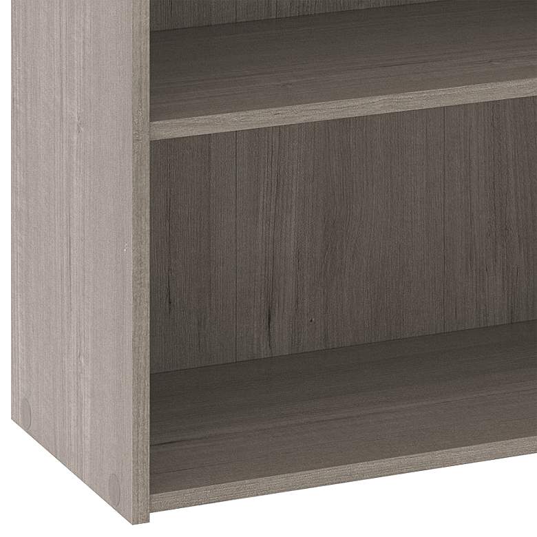 Image 4 Sauder Beginnings 24 1/2"W Silver Sycamore 3-Shelf Bookcase more views