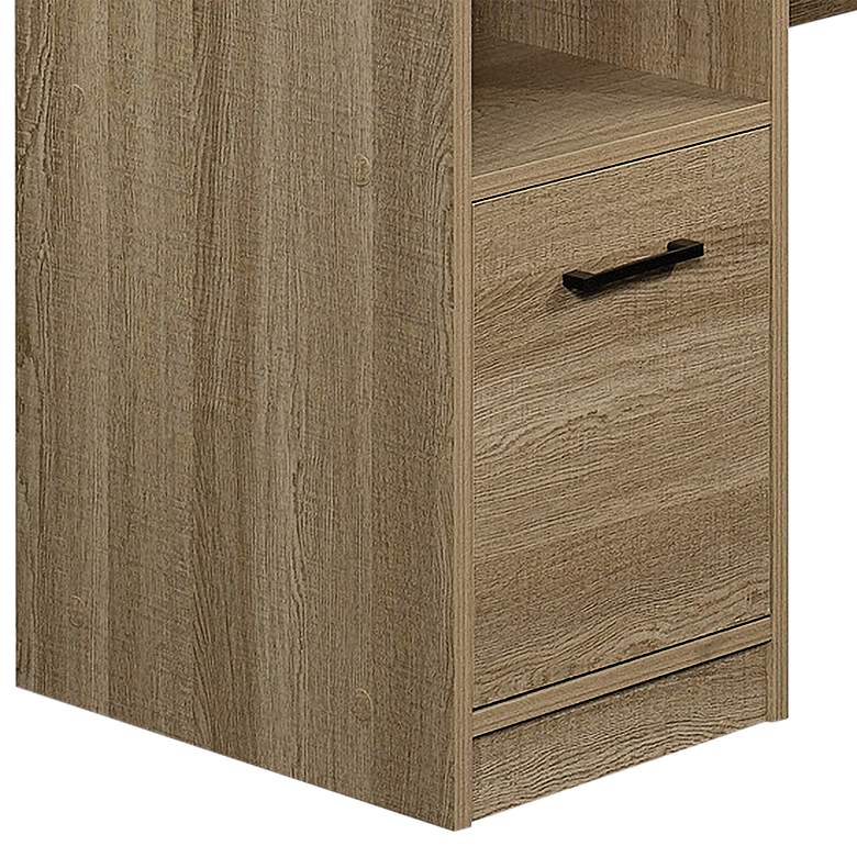 Image 3 Sauder Beginnings 51" Wide Summer Oak 1-Drawer L-Shaped Desk more views