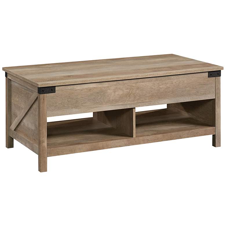 Image 2 Sauder Bridge Acre 46 1/4"W Lintel Oak Lift-Top Coffee Table