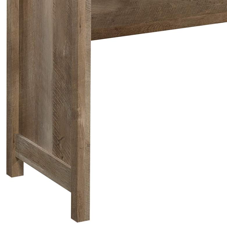 Image 4 Sauder Cannery Bridge 43 1/4" Wide Lintel Oak 3-Drawer Desk more views