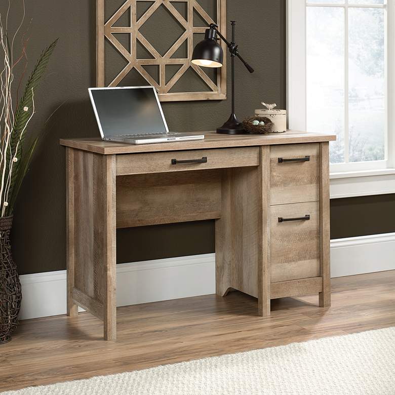 Image 5 Sauder Cannery Bridge 43 1/4" Wide Lintel Oak 3-Drawer Desk more views