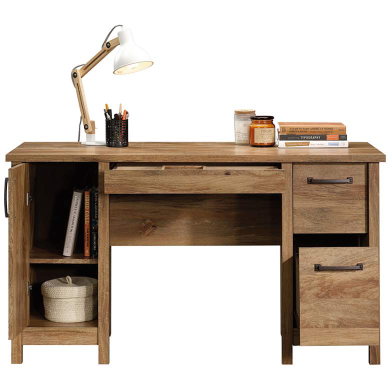 Image 5 Sauder Cannery Bridge 53 1/4"W Sindoori Mango Computer Desk more views