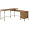 Sauder Coral Cape 60 1/2" Wide Sindoori Mango L-Shaped Desk