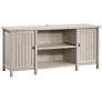 2_Sauder Costa 65 1/4" Wide Chalked Chestnut 2-Door Credenza