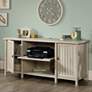 1_Sauder Costa 65 1/4" Wide Chalked Chestnut 2-Door Credenza