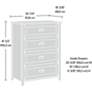 7_Sauder County Line 32 1/4"W Soft White 4-Drawer Accent Chest more views