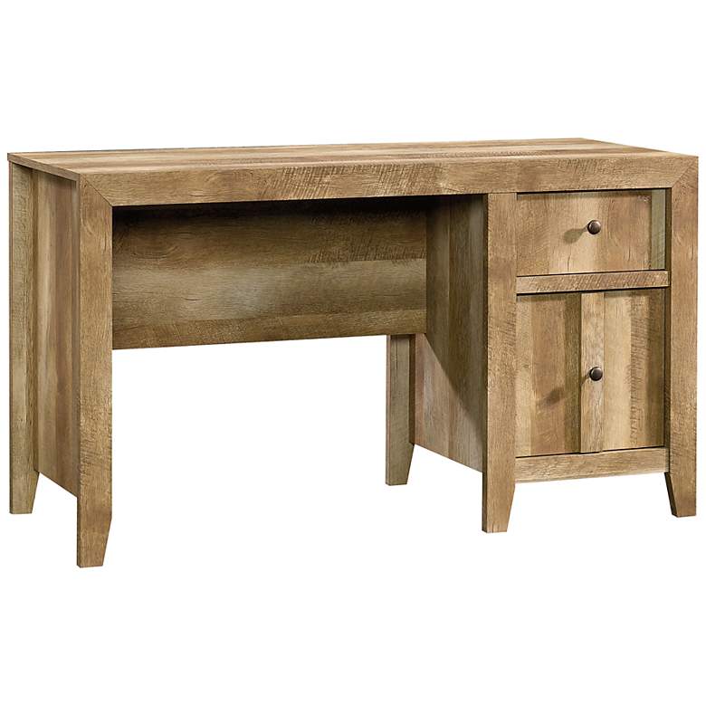 Image 2 Sauder Dakota Pass 53 1/4" Wide Craftsman Oak 2-Drawer Desk