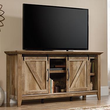 Sauder Dakota Pass 66" Wide Craftsman Oak 2-Door TV Stand