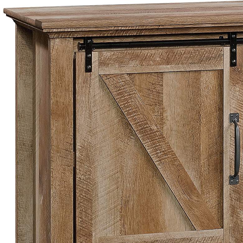 Image 3 Sauder Dakota Pass 66" Wide Craftsman Oak 2-Door TV Stand more views