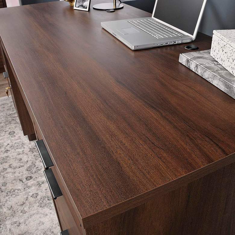 Image 4 Sauder Englewood 65 1/4" Wide Spiced Mahogany Executive Desk more views