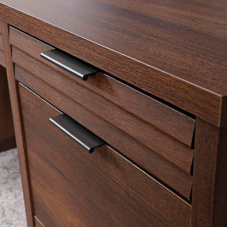 Image 6 Sauder Englewood 65 1/4" Wide Spiced Mahogany Executive Desk more views
