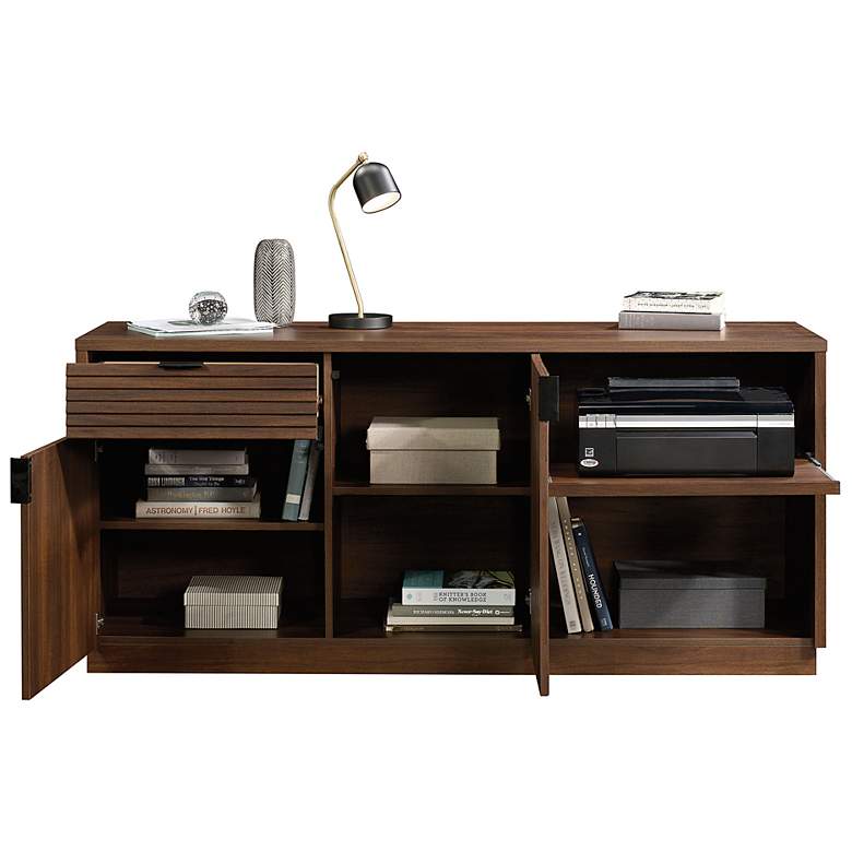 Image 5 Sauder Englewood 65 1/4"W Spiced Mahogany 2-Door Credenza more views