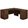 Sauder Englewood 65 1/4" Wide Spiced Mahogany L-Shaped Desk