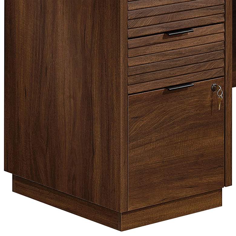 Image 4 Sauder Englewood 65 1/4" Wide Spiced Mahogany L-Shaped Desk more views
