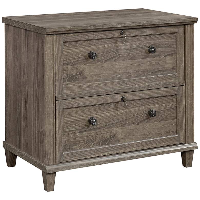Image 2 Sauder Hammond 33"W Emery Oak 2-Drawer Lateral File Cabinet