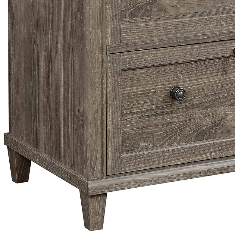 Image 4 Sauder Hammond 33"W Emery Oak 2-Drawer Lateral File Cabinet more views