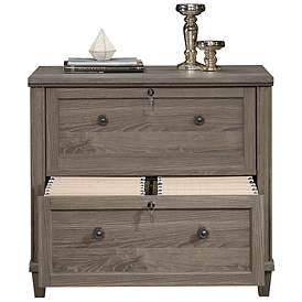 Image5 of Sauder Hammond 33"W Emery Oak 2-Drawer Lateral File Cabinet more views