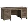 2_Sauder Hammond 67 1/2"W Emery Oak 7-Drawer Executive Desk