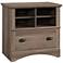 Sauder Harbor View 32" Wide Salt Oak Lateral File Cabinet
