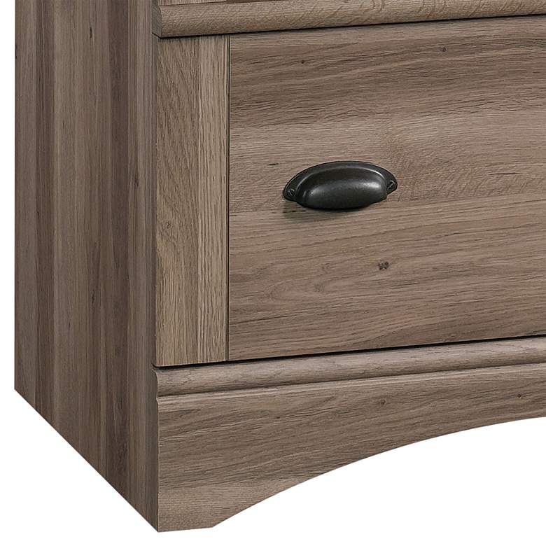 Image 4 Sauder Harbor View 32" Wide Salt Oak Lateral File Cabinet more views