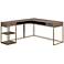 Sauder International Lux 66 1/4"W Diamond Ash L-Shaped Desk