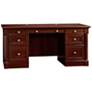 2_Sauder Palladia 65 1/4" Wide Select Cherry Executive Desk