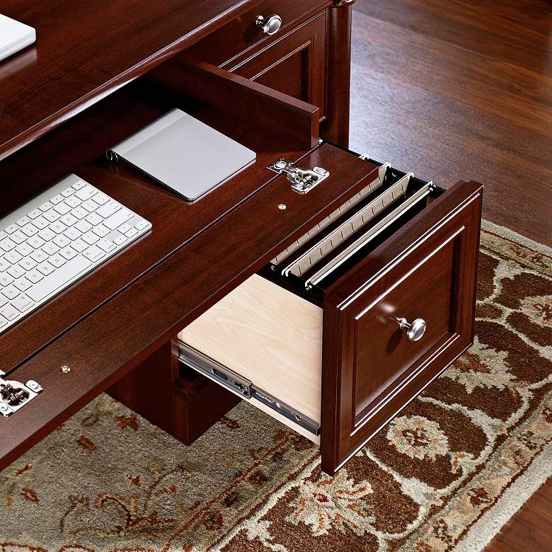 Image 3 Sauder Palladia 65 1/4" Wide Select Cherry Executive Desk more views