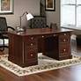 6_Sauder Palladia 65 1/4" Wide Select Cherry Executive Desk more views