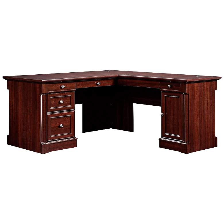 Image 2 Sauder Palladia 65 1/4" Wide Select Cherry L-Shaped Desk