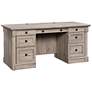 2_Sauder Palladia 65 1/4"W Split Oak 7-Drawer Executive Desk