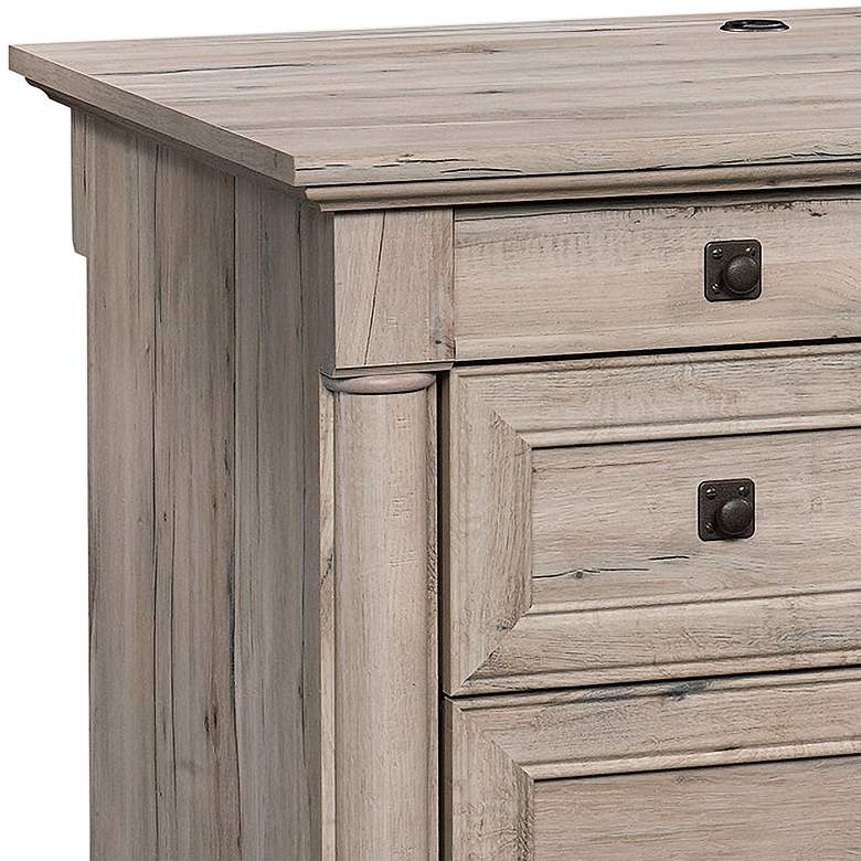 Image 3 Sauder Palladia 65 1/4"W Split Oak 7-Drawer Executive Desk more views