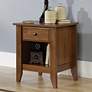 1_Sauder Shoal Creek 21" Wide Oiled Oak 1-Drawer Night Stand