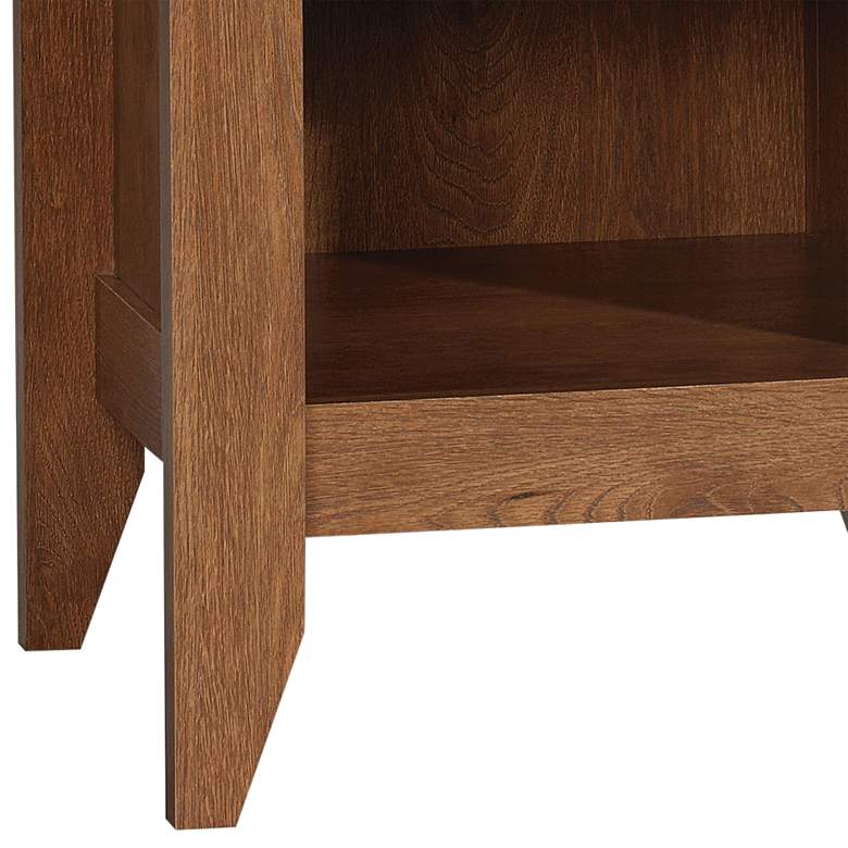 Image 4 Sauder Shoal Creek 21" Wide Oiled Oak 1-Drawer Night Stand more views