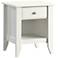 Sauder Shoal Creek 21" Wide Soft White 1-Drawer Night Stand